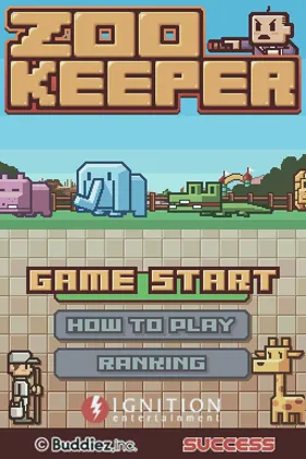 Zoo Keeper (Europe) (En,Fr,De,Es,It) screen shot title